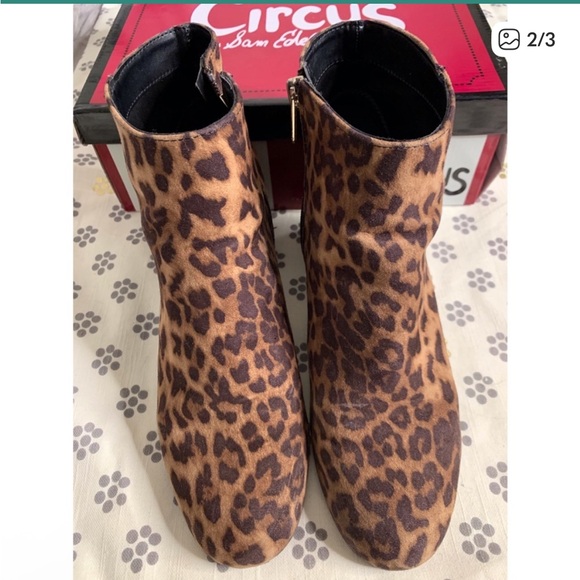 Circus by Sam Edelman Cheetah Print Ankle Booties - Picture 2 of 3